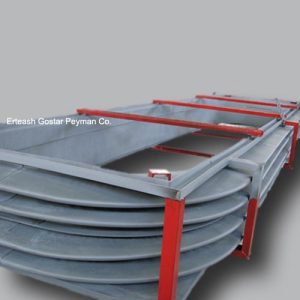 اتصال آکاردئونی چهارگوش فلزی گوشه‌گرد