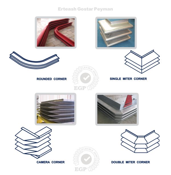 اتصالات آكاردئونی چهارگوش