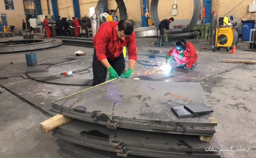 نمای داخلی کارخانه ارتعاش گستر پیمان