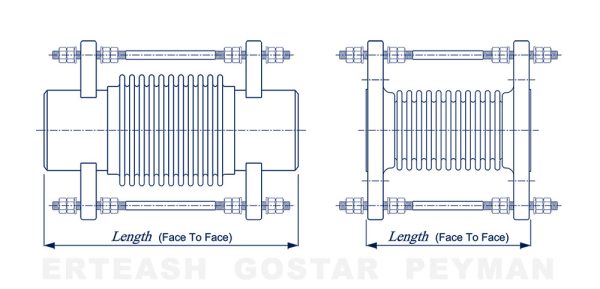 جدول سایزهای استاندارد شده شرکت ارتعاش گستر پیمان