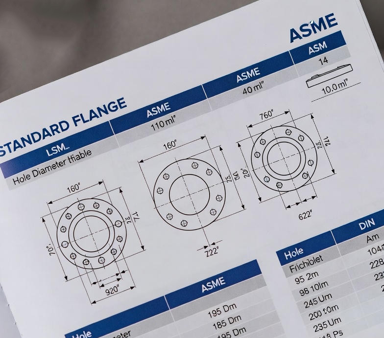 جدول استاندارد فلنج‌ های پرکاربرد